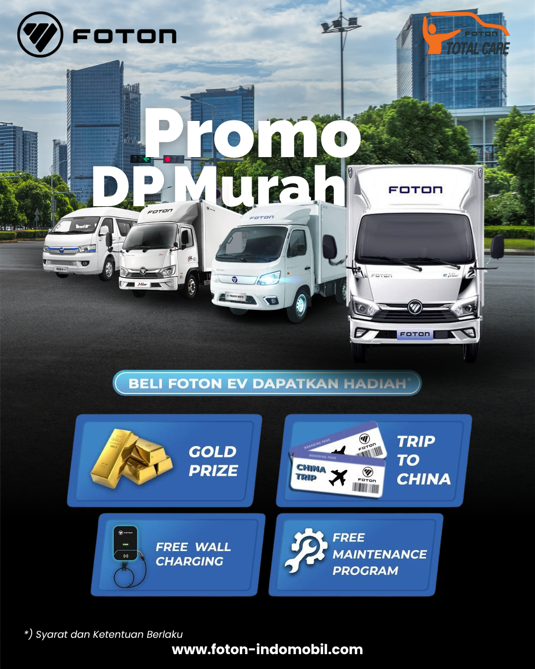 Promo DP Murah Foton Indomobil Pasar Minggu